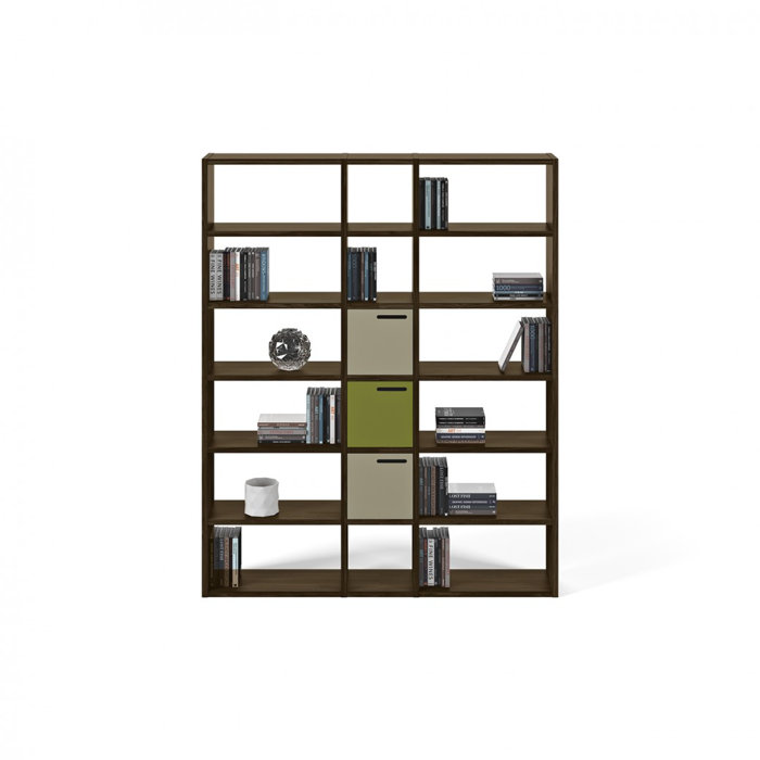 Araeya Wide Geometric Bookcase & Reviews AllModern